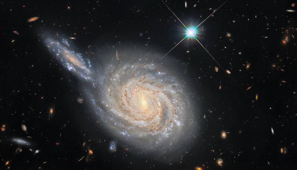 NASA/ESA Hubble Space Telescope captures the spiral galaxy NGC 105