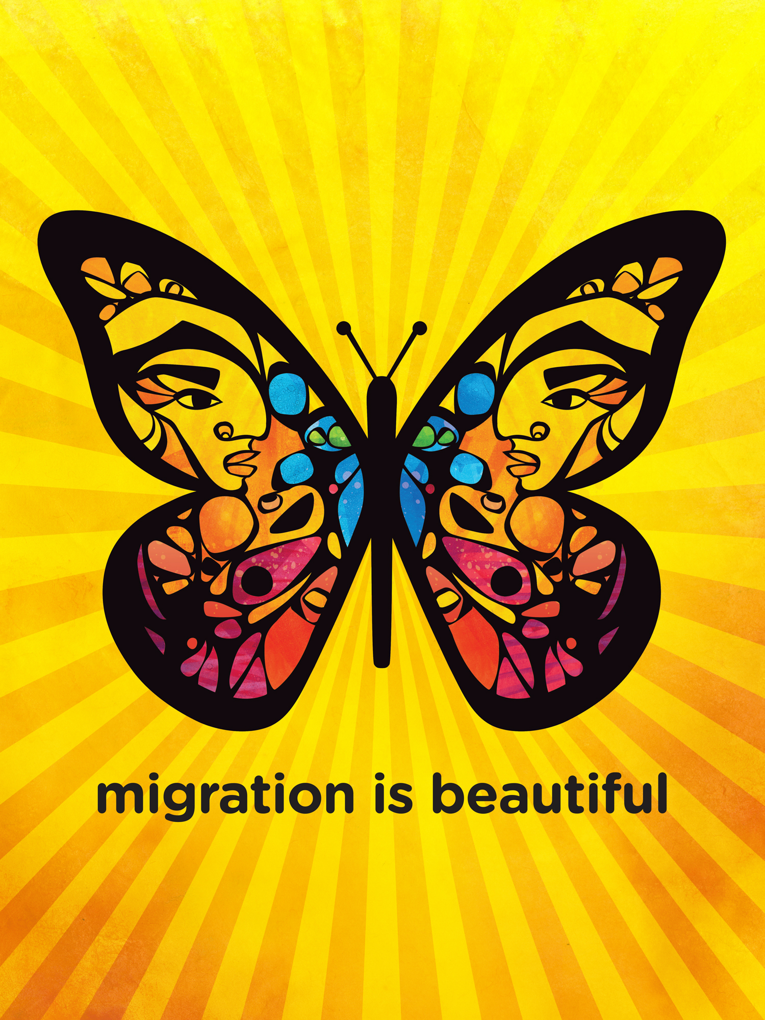 FAVIANNA RODRIGUEZ "Migration is Beautiful" poster